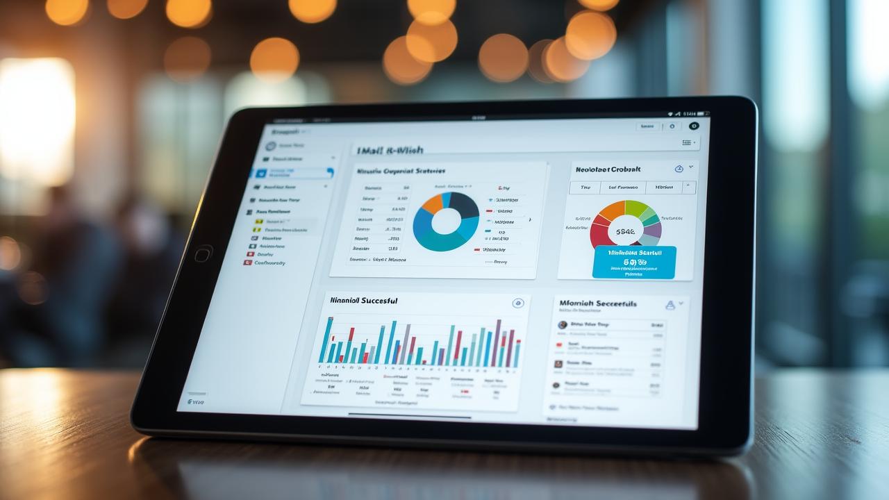 Modern financial dashboard showing automated invoice processing flow
